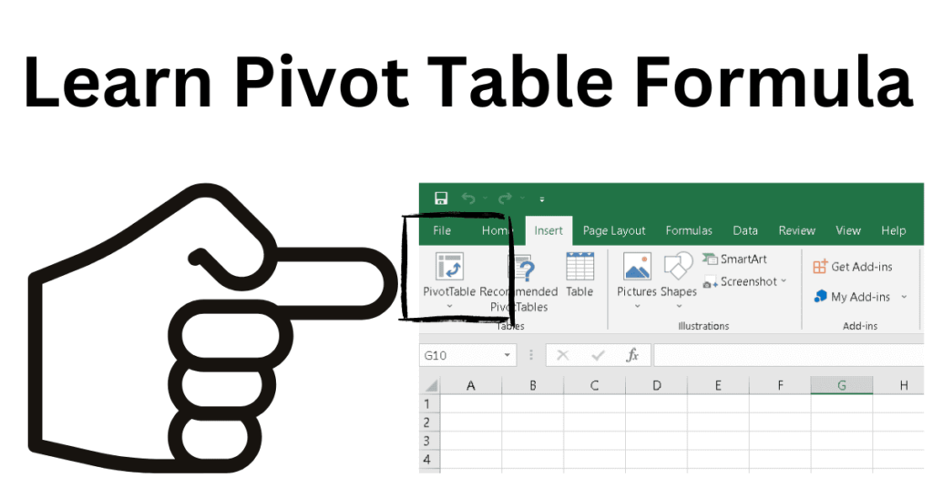 how to create pivot table